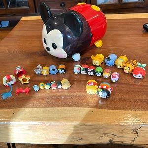Disney Tsum Tsum Mickey carrying case with Tsum Tsum